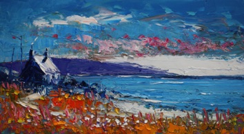 Wild flowers West Port Kintyre 10x18